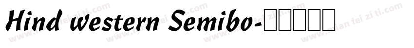 Hind western Semibo字体转换